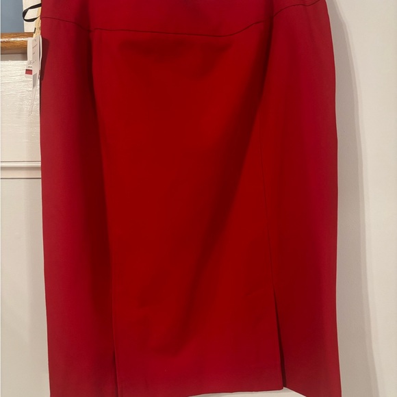 Red Lafayette 148 skirt Sz 14 - Picture 2 of 4